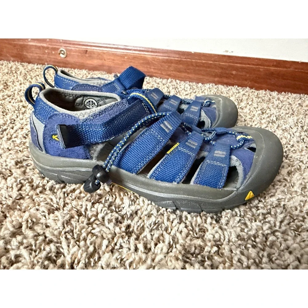 Keen Newport H2 Blue Yellow Youth Water Sandals Shoes 1009962 Size 4 US 36 EU